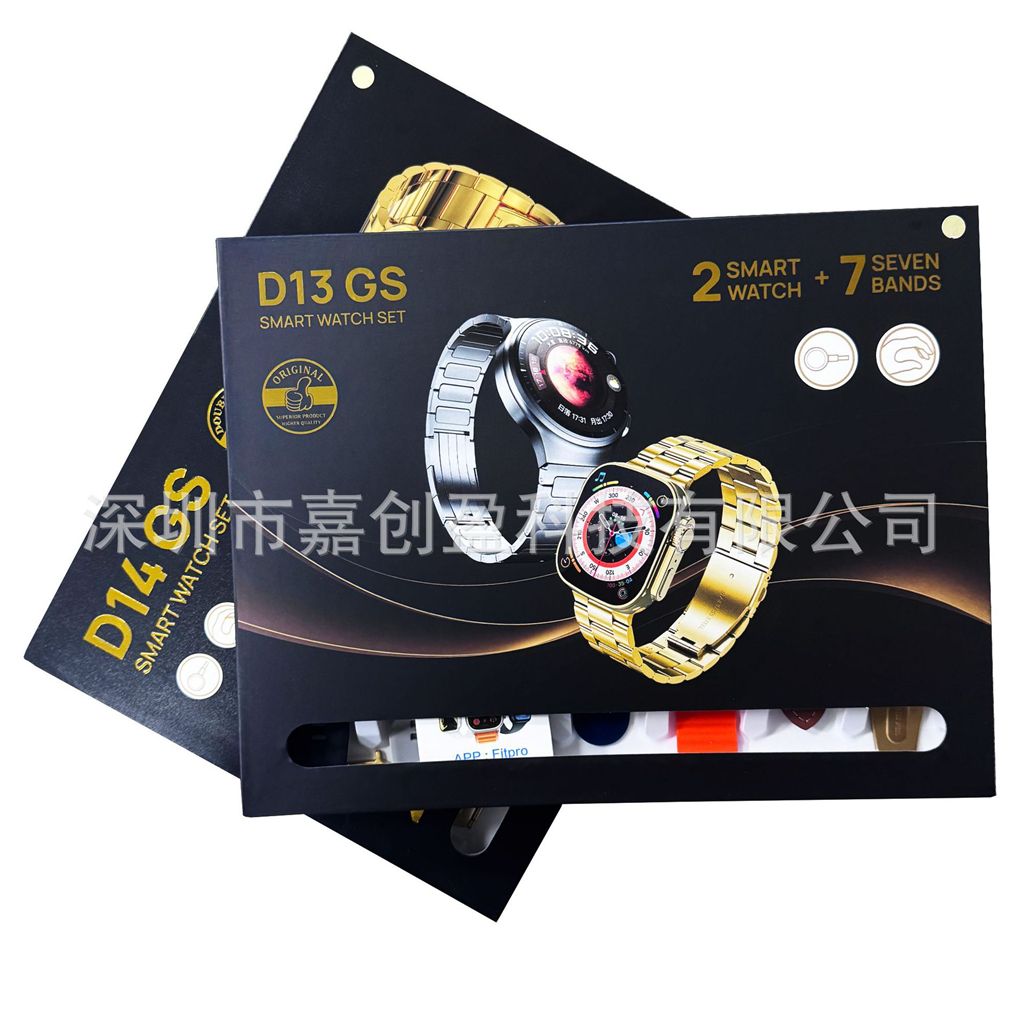 Ultra3 smartwatch Bluetooth call+genuine screw buckle+heart rate detection gold watch