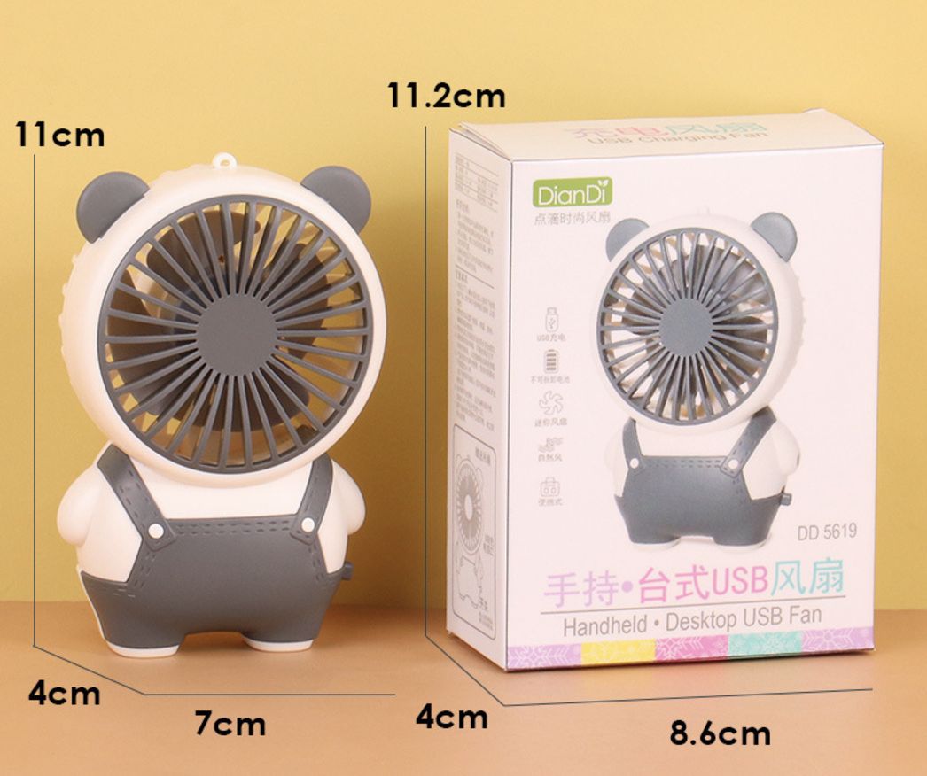 Handheld Fan Portable Pocket Fan USB Rechargeable Mini Fan Cute Small Fan