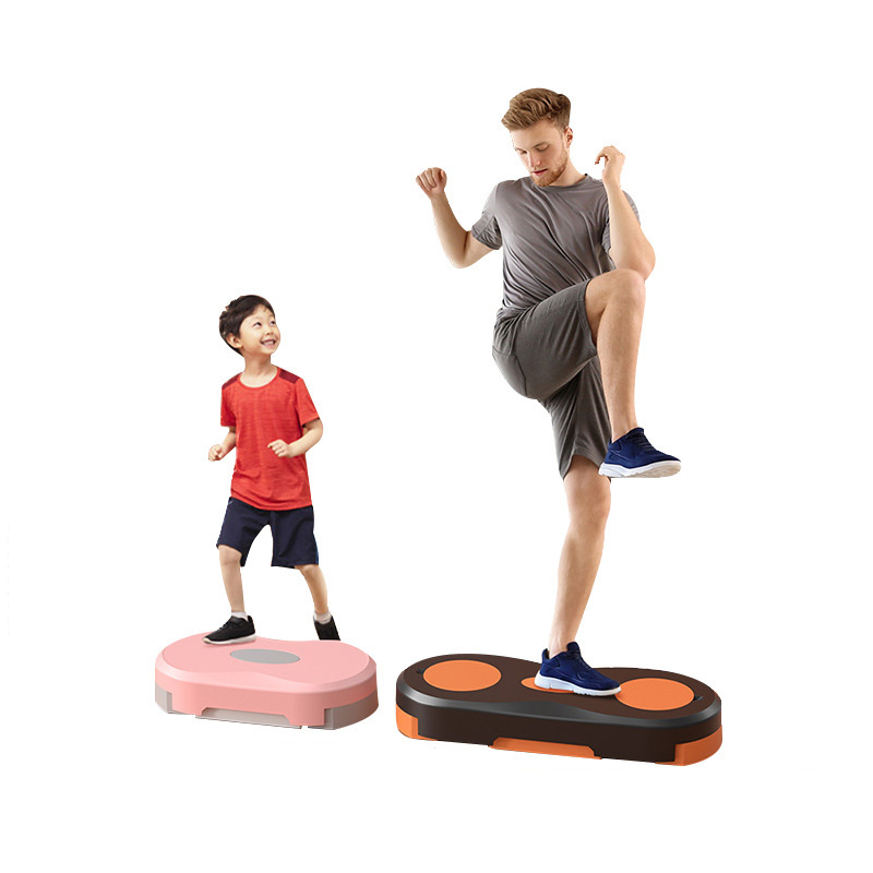 0110 Adjustable Fitness Aerobic Step Platform Exercise for Cardio Core Strength Stability Training Aerobics Stepper Board Step