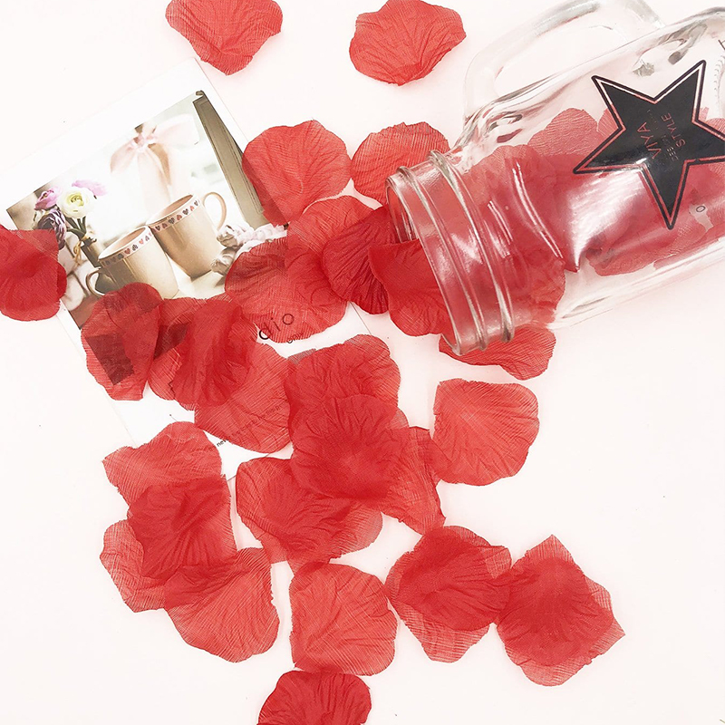 100 PCS Silk Flower Rose Petals for Wedding Decorations
