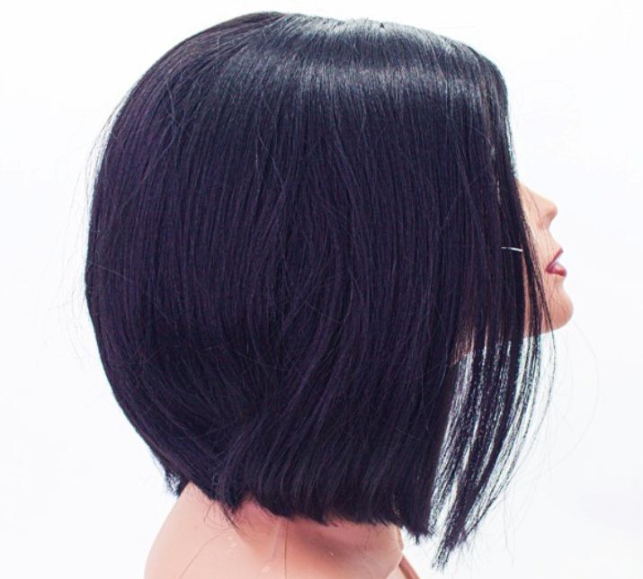  Short Straight Full Lace Hair For Women-lace F and P Emily Color 1B