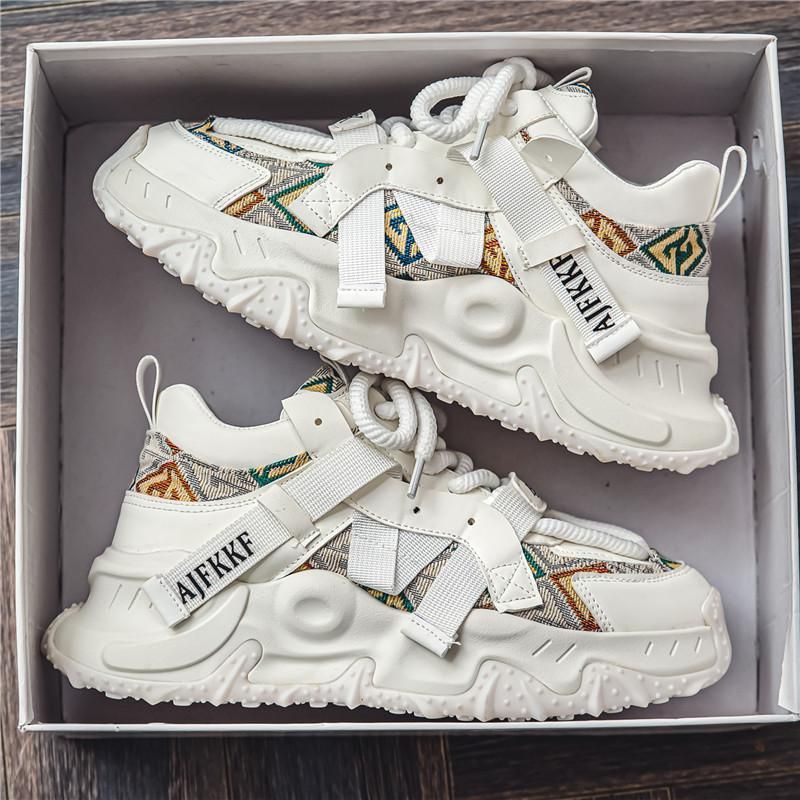 Head-Turning Dad Shoes for Men 2025 New Arrival Chunky Platform Sneakers Height Increasing Trendy Casual Shoes Spring Autumn