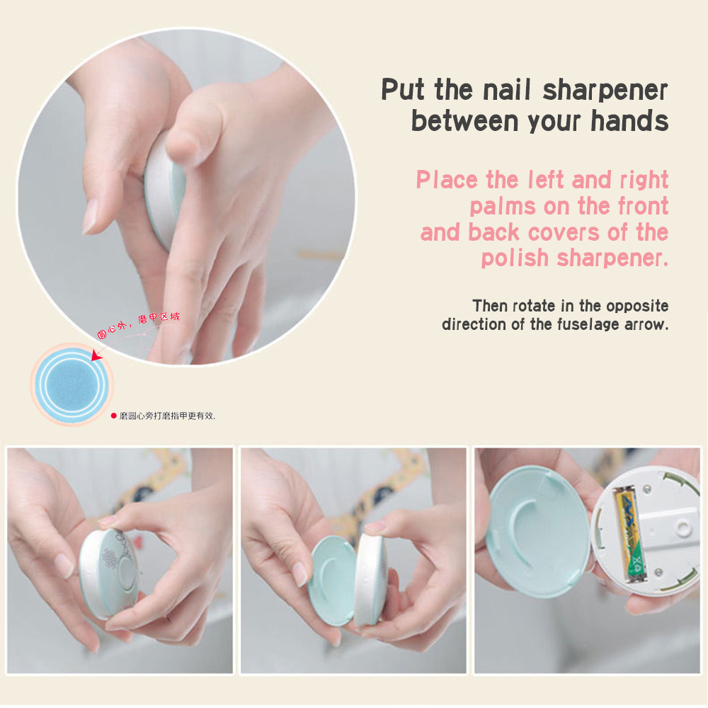 MQ-800 Baby Electric Nail Trimmer Baby Care Kit Kid Nail Polisher Tool Manicure Set Easy To Trim Nail File Clippers for Newborn