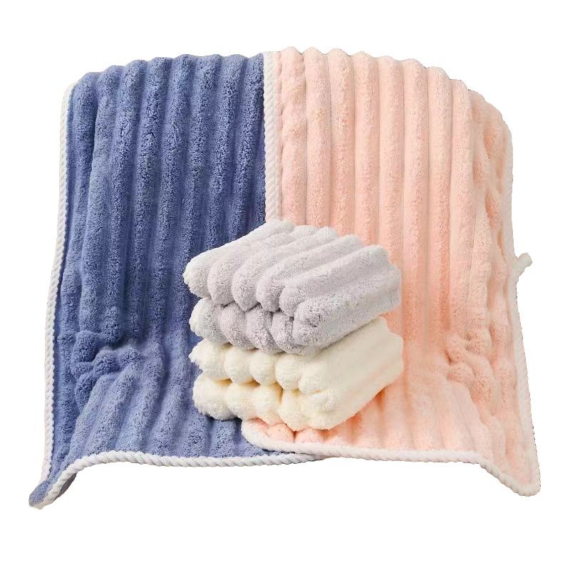 Extra Large Bath Towels 70 x 140 CM,30 x 60 CM, Coral Fleece, Larger & Lighter Weight, Quicker to Dry, Super Soft and Absorbent, Perfect for Bathroom, Pink