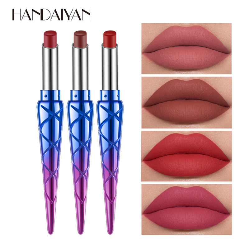 H1032 HANDAIYAN Cigarette Tube Lipstick Pen Mermaid Lipstick Lipstick Natural Vitamin E Matte Lipstick Long Lasting Color