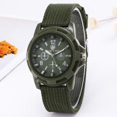 Men's New Fashion Woven Nylon Strap Watch Non-Waterproof Quartz Watch