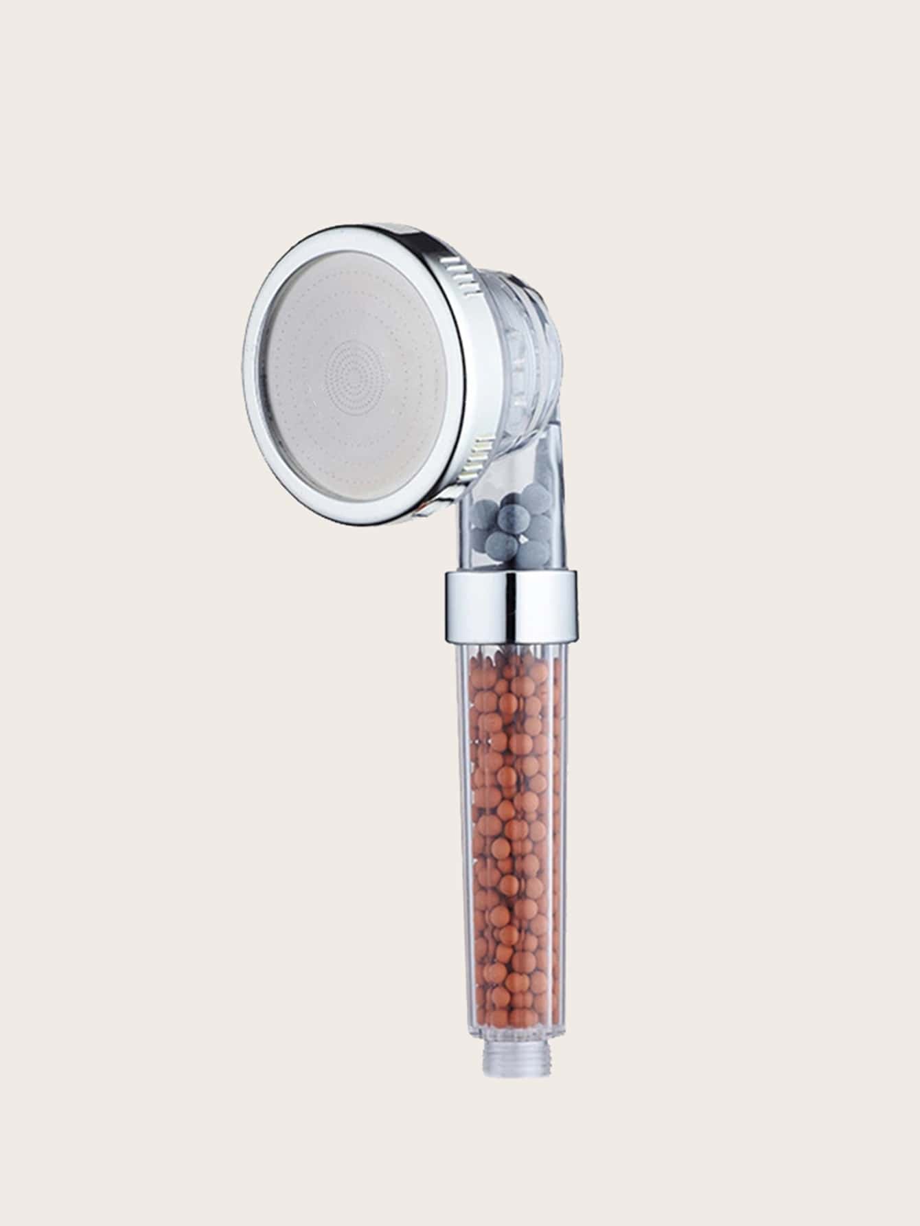 Filtered Ionic Shower Head,High Pressure Showerhead with 3 Setting and Water Saving, Stone Balls to Purify Chlorine, Stone Filter Beads Handheld Shower for Dry Hair & Skin SPA