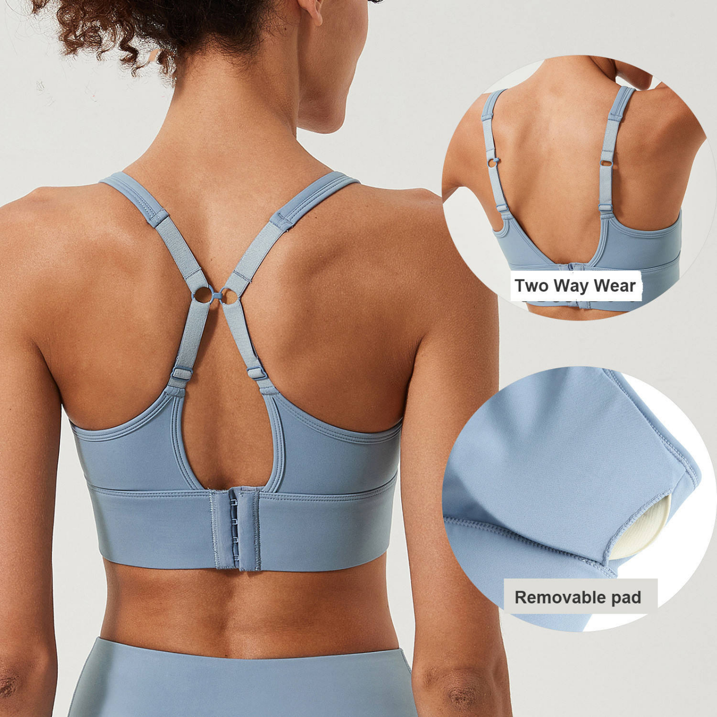 C163 Sports Bra Fitness Wear High Impact Plus Size Women Yoga Bra