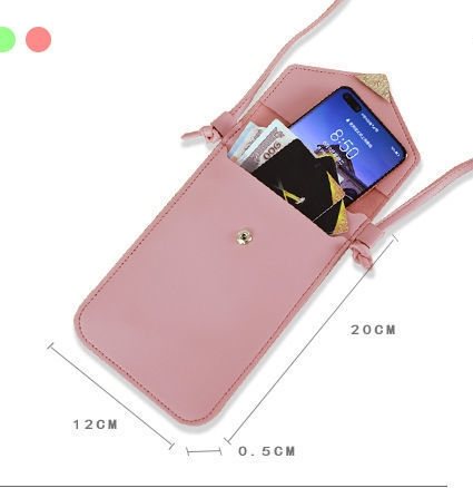 Women's black blue gray small bags CRRshop free shipping female new fashion trend Mobile Phone Bag Women's Fashion Mini Versatile Student Crossbody Bag Women's Bag Cover Lightweight Dual Purpose Mobile Phone Case ladies leather latch vertical square shape bag