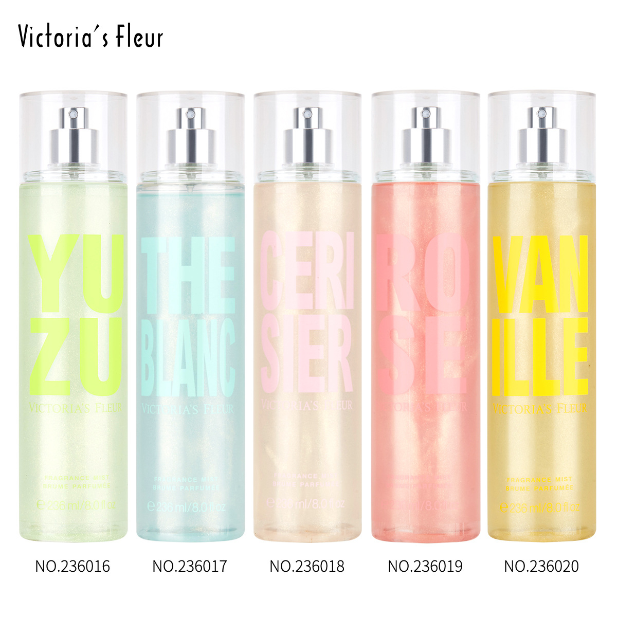Victoria's Secret Body Spray, 236ml Women's Perfume Pearl Glitter Long-lasting Light Fragrance Fresh Floral Fruity Fragrance Mist for Ladies
