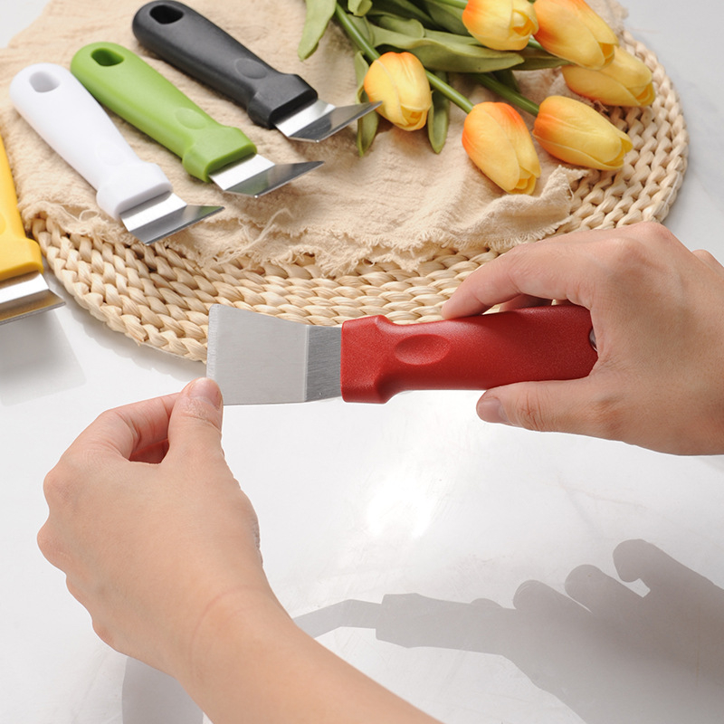 CC-1953 Multipurpose Kitchen Cleaning Spatula, Kitchen Cleaning Shovel Refrigerator defrosting Shovel, Stainless Steel Oil Fume Removal ice Shovel,Clean Stubborn Dirt Spatula