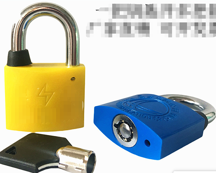 AKAKD Customized 40mm plum plastic lock through open meter box lock 2cm standard hook a key to open multiple locks waterproof padlock
