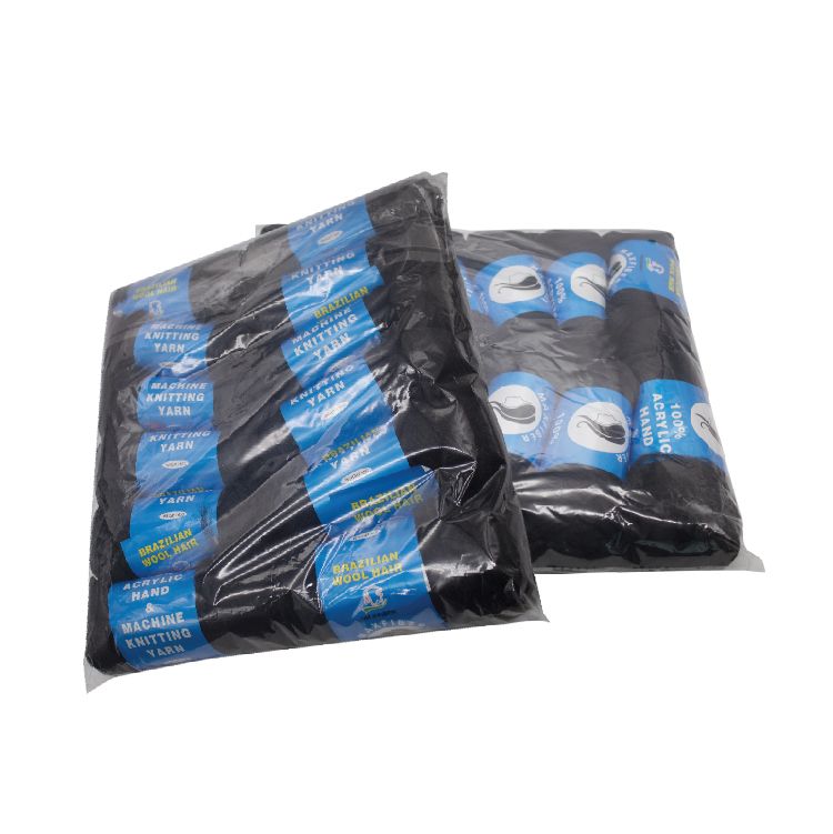 Brazilian Hair Wool For Twists Braiding Cornrows Hair Extensions Black Artificial Hair