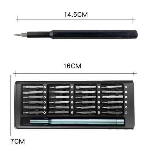 Mini 25 In1 Magnetic Precision Screwdriver Phone PC Repair Tool Bit Kit Set
