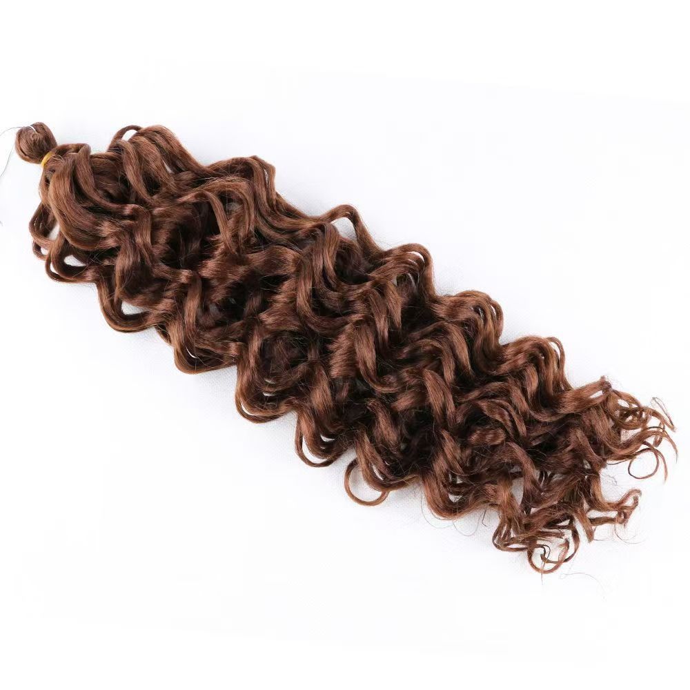 Wig Latin American curly wig big curly Hawaiian curly crochet braided fluffy gradient color hair extension water ripple wave curl