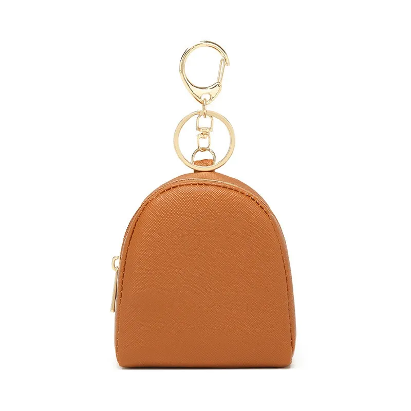 Cute PU Mini Coin Purse for Girls, Portable Earphone Storage Bag, Leather Keychain Small Pouch for Coins Keys
