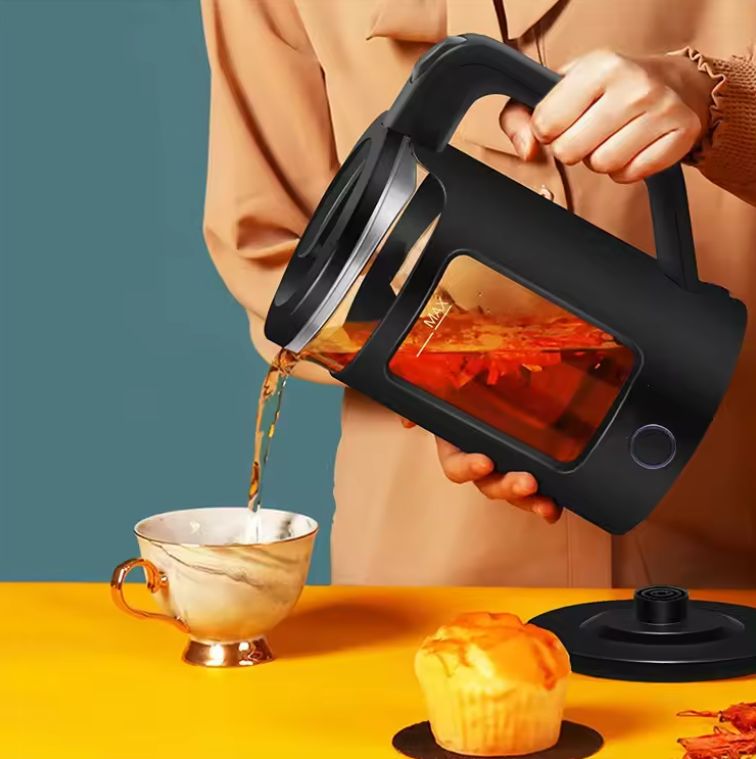GR High-quality Glass Double Wall LED Design Electric 1500W 2.3L Household Kettle. Model: GR-62078