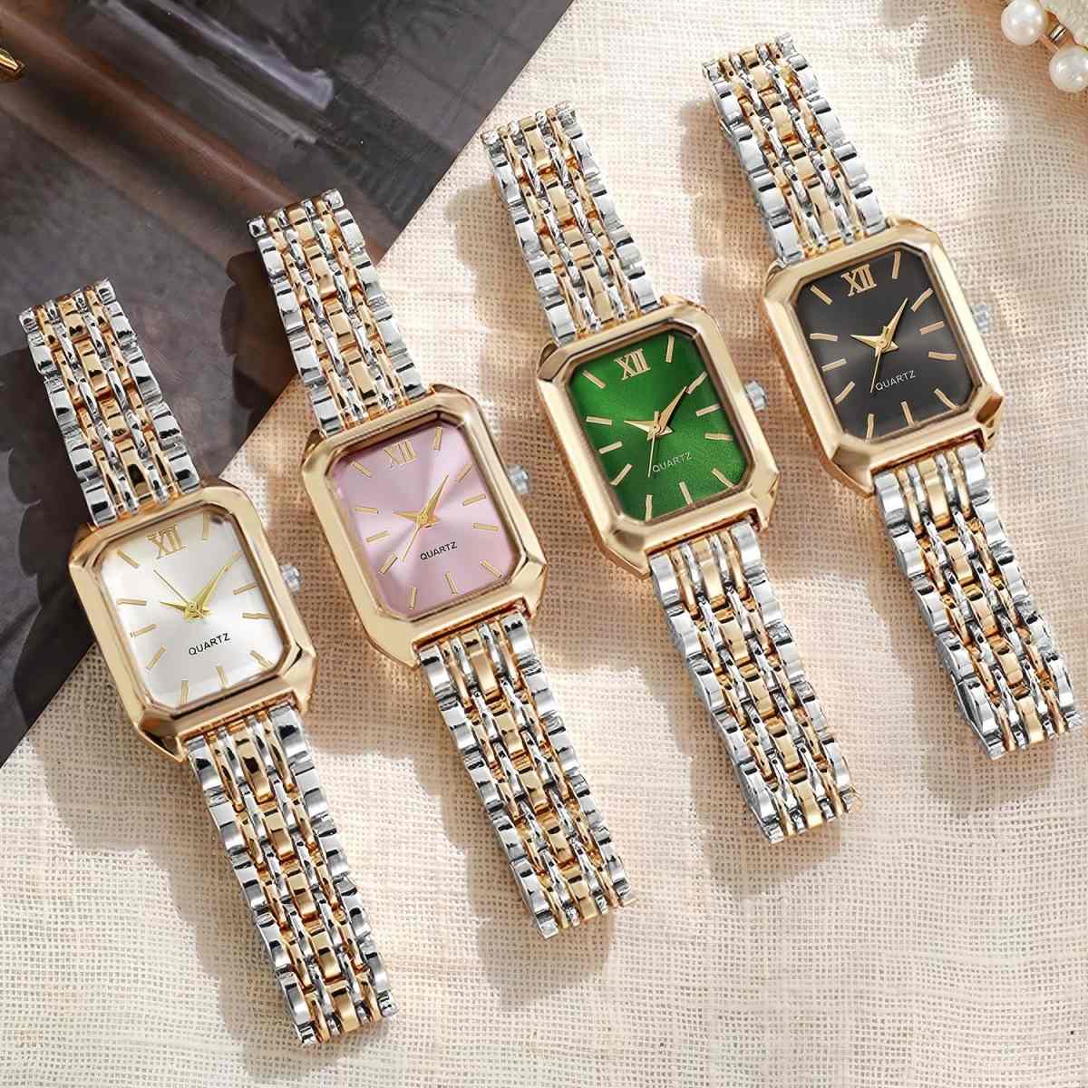  Fashion Casual Business Non-mechanical Wristwatch, Elegant Slim Versatile Wrist Accessory, Classic Temperament Watch for Women Office Daily Formal Casual Wear