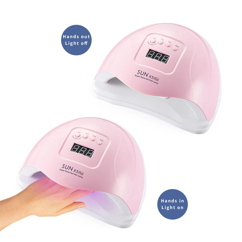 sunX5 plus  LED Lamp Nail Dryer 80W LEDs UV Ice Lamp For Drying Gel Polish Timer Auto Sensor Manicure Tools