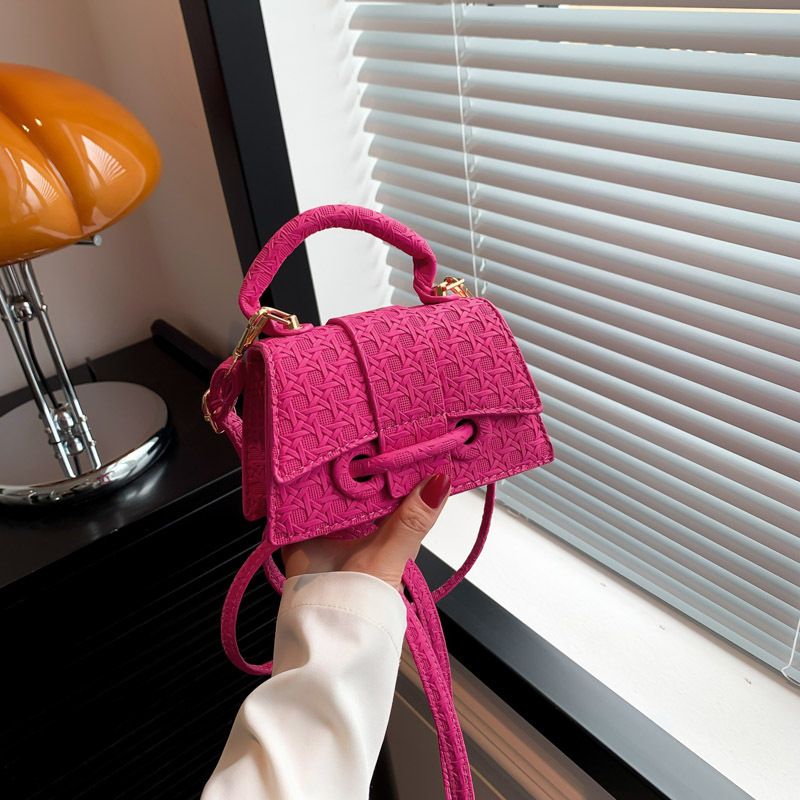 Casual and simple single-shoulder bag, niche women's bag, crossbody bag, 2025 new style bag, women's fashionable Korean-style small square bag