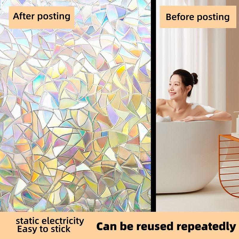 Sticker,Matte, electrostatic, glass doors and windows, stickers, office, one way film, windows, privacy, glue free, translucent opaque stickers, thermal insulation film