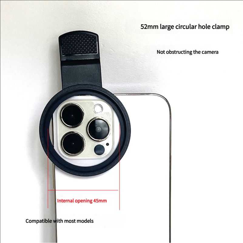 52mm Mobile Phone Photography Polarizing Filter (CPL) Clip - on, a Magic Tool for Eliminating Reflections and Providing High - Definition Filtering
