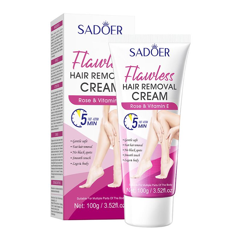 SADOER Rose VE Smooth Flawless Hair Removal Cream Non-irritating Underarm Hair Removal Cream