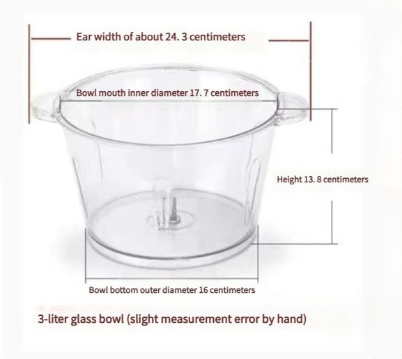 Watson -Household meat grinder stainless steel glass multi-function vegetable stuffing machine garlic mincer food processor