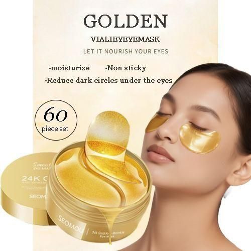 24K Gold Anti-Wrinkle Eye Mask-60pcs