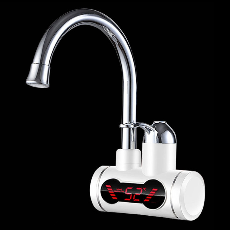 2200V Instant Tankless Electric Hot Water Heater Faucet Kitchen,Hot Water Heater Instant Electric Faucet Fast Heating Tap with Led Digital Display For Kitchen Bathroom