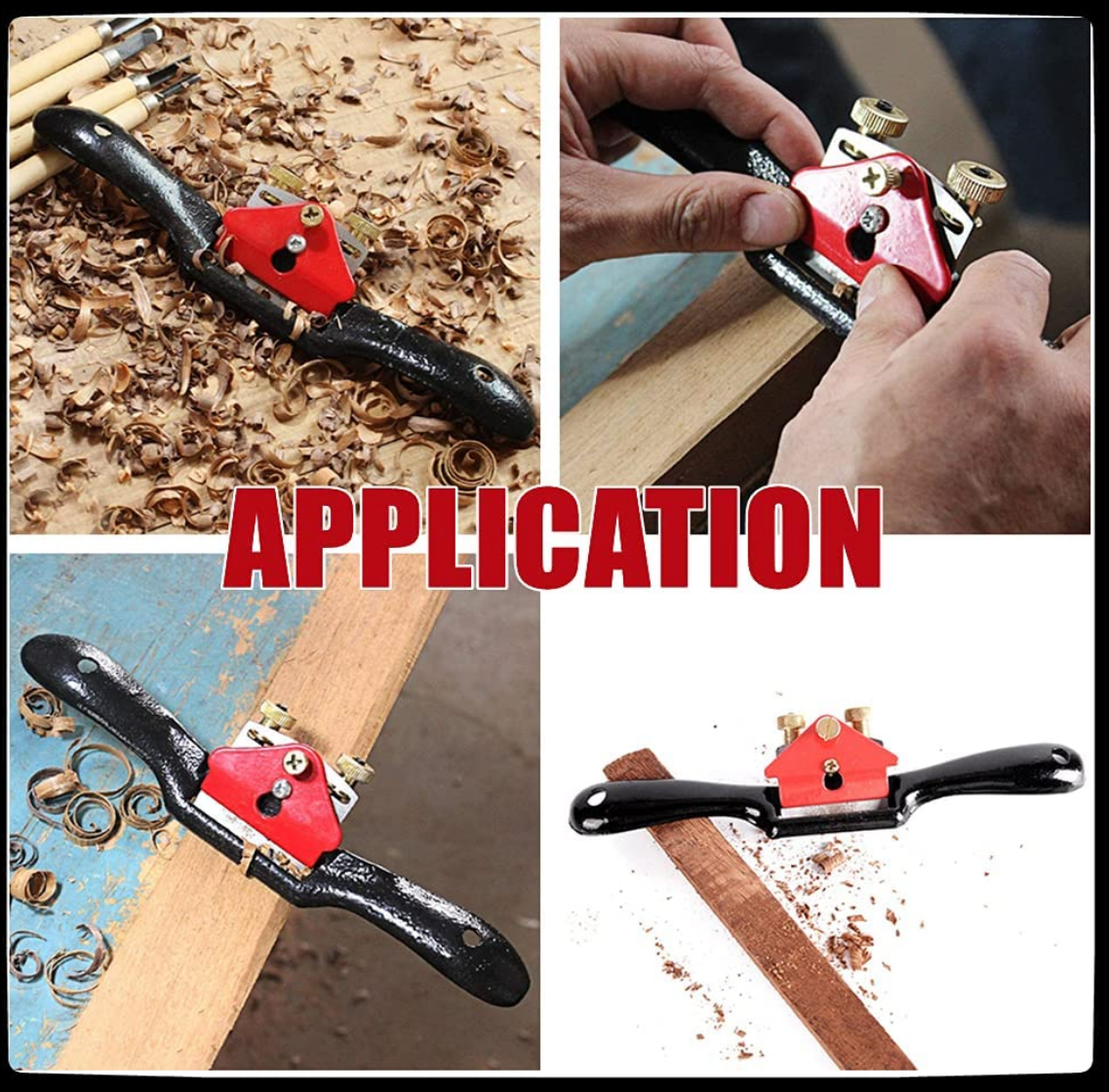 WELLHOME Woodworking Planer Adjustable Spokeshave Woodworking Plane Trimming Tools Hand Cutting Edge Chisel Carpenter Manual Accessories DIY