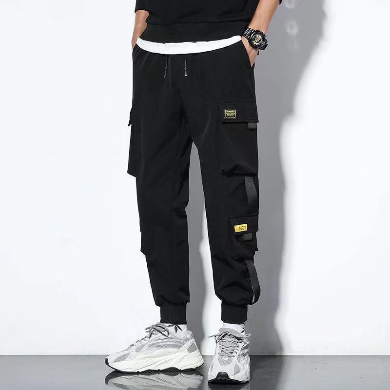 Y411 Men's Loose Casual Corset Cargo Trousers