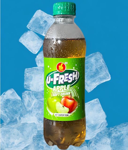 U-Fresh Carbonated ALL Flavors Soft Drink 350ml