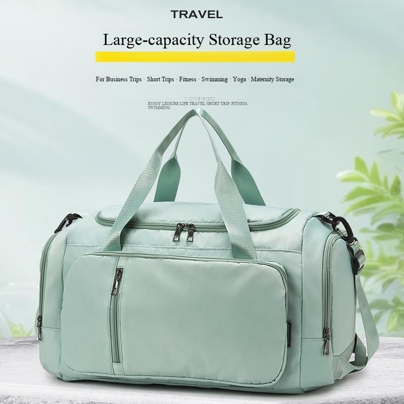 Large Capacity Travel Bag, Convertible Single & Dual Shoulder Backpack, Fitness Yoga Storage Bag, Business Trip Luggage Bag, Sports Handbag
