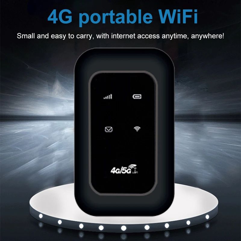 4G LTE Router MIFI 150Mbps Mobile Hotspot WiFi Signal Amplifier Portable Modem 2100mAh Wireless WiFi Repeater with SIM Card Slot Chip