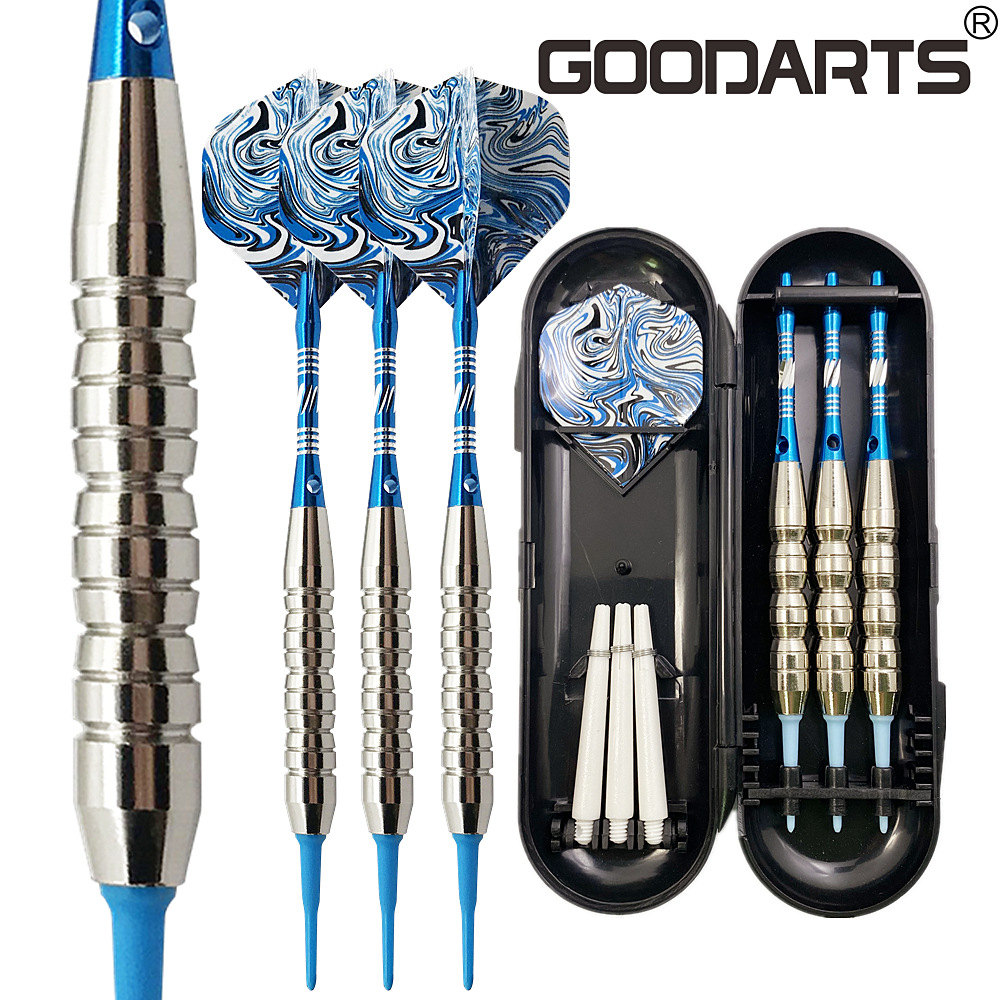 3PCS Professional Blue Darts 21g Safty Soft Darts Electronic Soft Tip Dardos For Indoor Dartboard Games