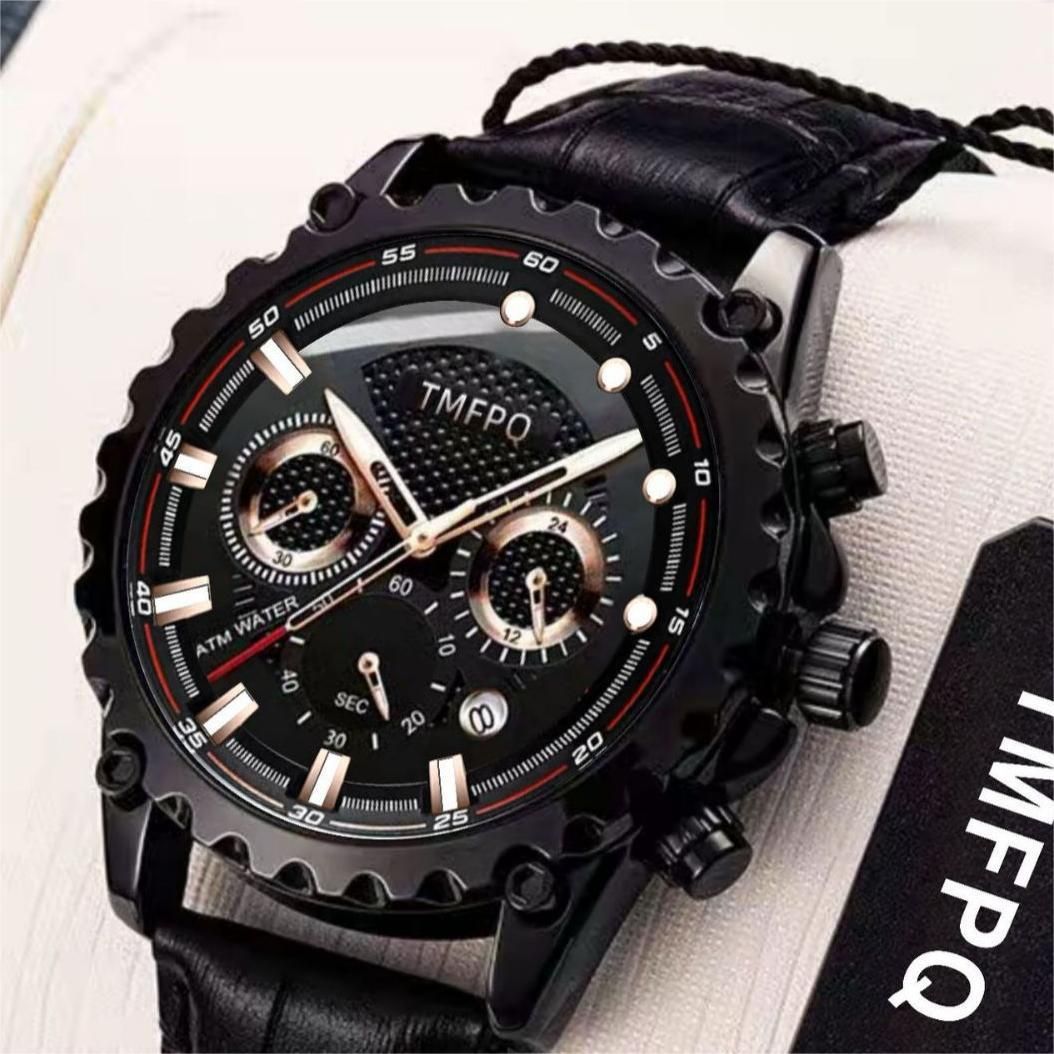 1594G Men's New Fashion Waterproof Luminous Watch Stainless Steel Strap