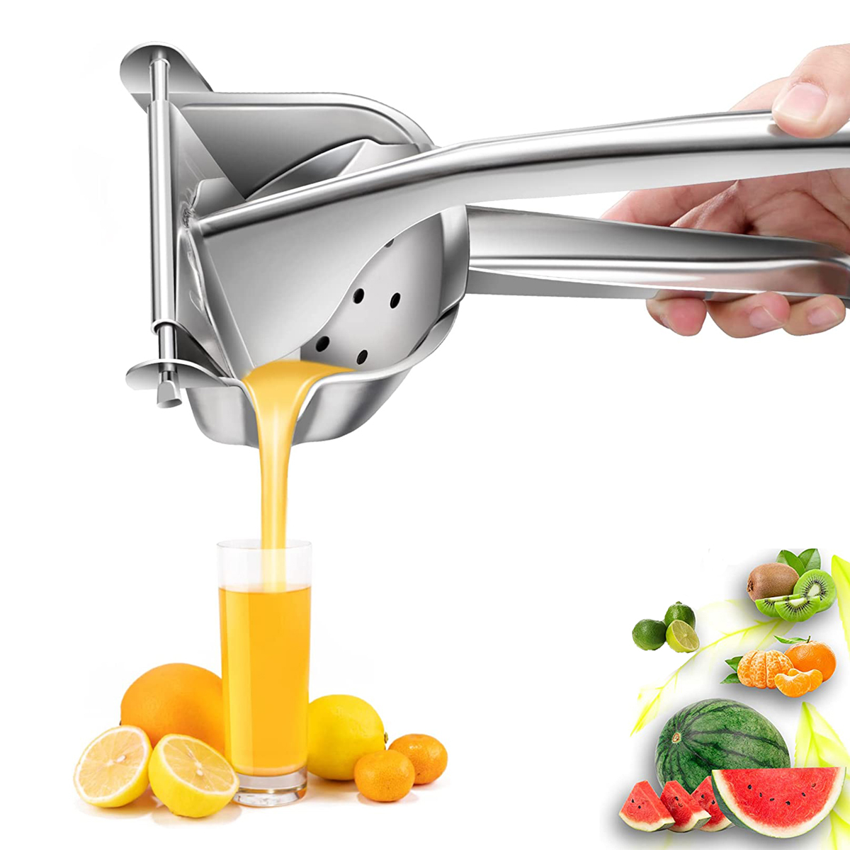 Cozy Cottage Lemon Squeezer Juicer 304 Stainless Steel - Juicer Hand Press - Lime Citrus Orange Squeezer Juicer - Manual Juicer - Professional Fruit Juicer - Premium Quality Heavy Duty - Easy to Clean