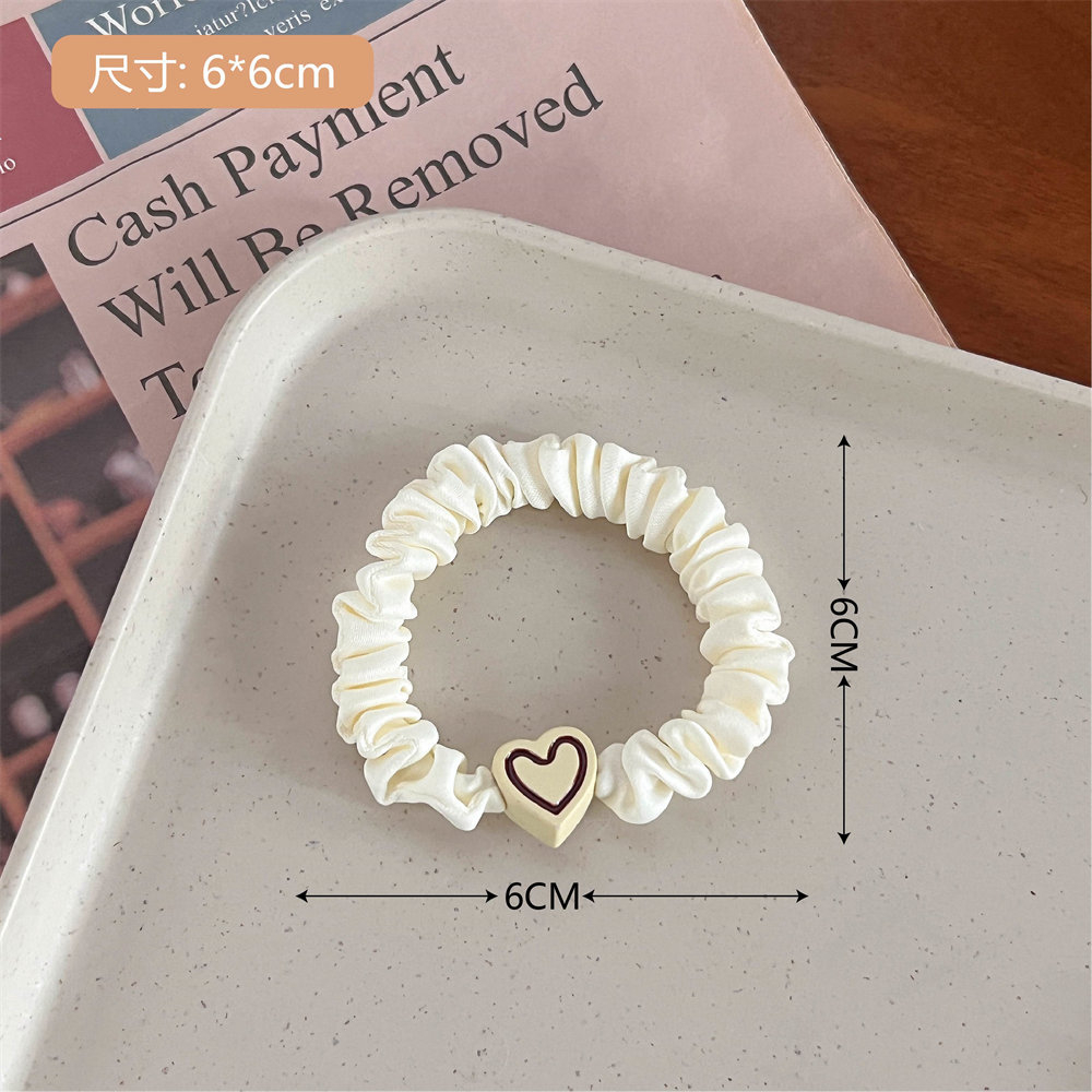 FQ1231 Women's Vintage Love Heart High Stretch Hairband Hair Accessories