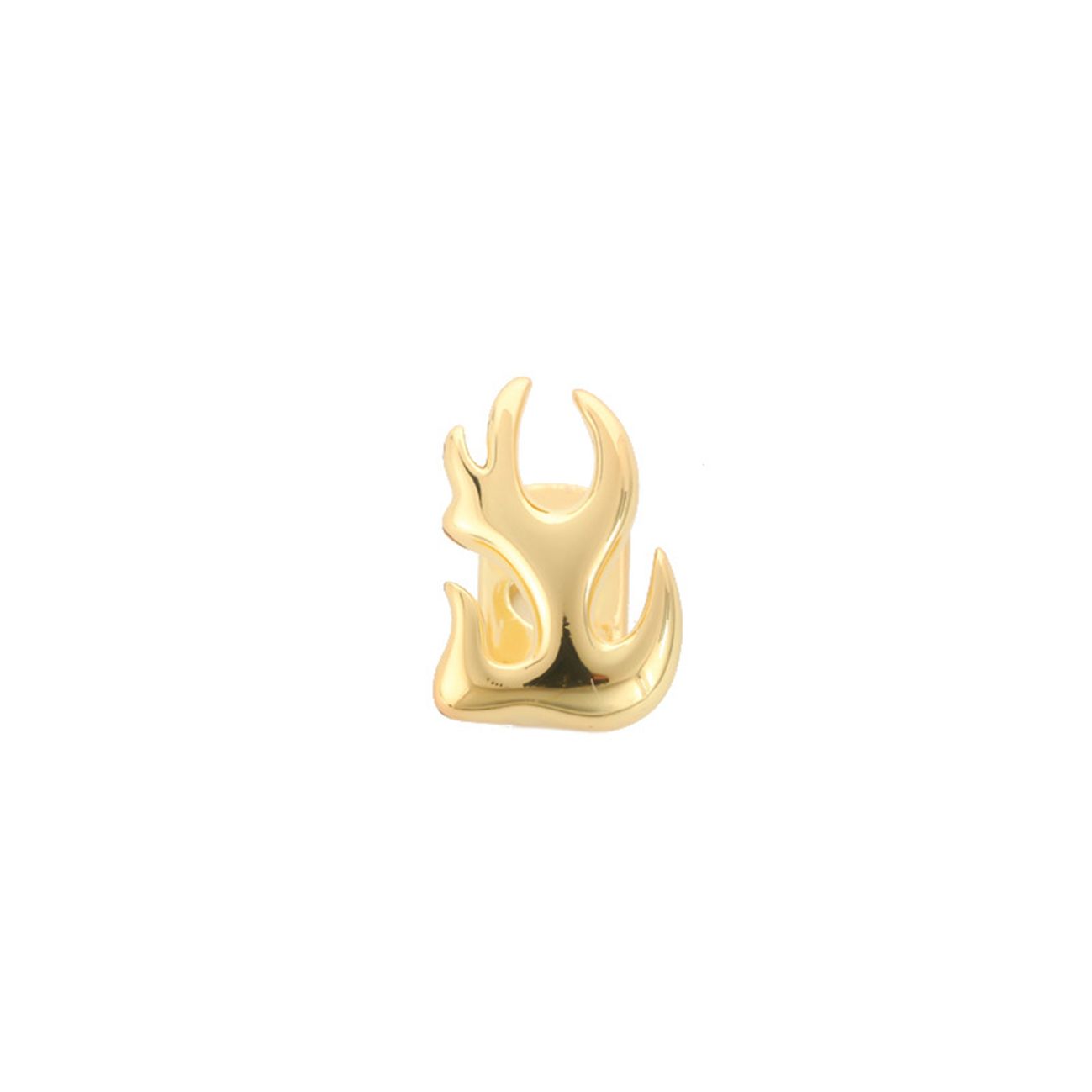 Hip Hop Braces Single Tooth Flame Teeth hip-hop teeth grillz tooth grillz 【Ordinary flame-shaped grillz】