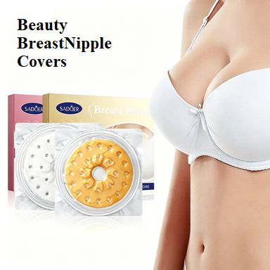 SADOER Collagen Breast Patch, 1 Pair Hydrating & Firming Breast Mask for Women, Nourishing & Tightening Chest Care Sheet, Anti-Sagging & Lifting Breast Nipple Covers for Beauty Care