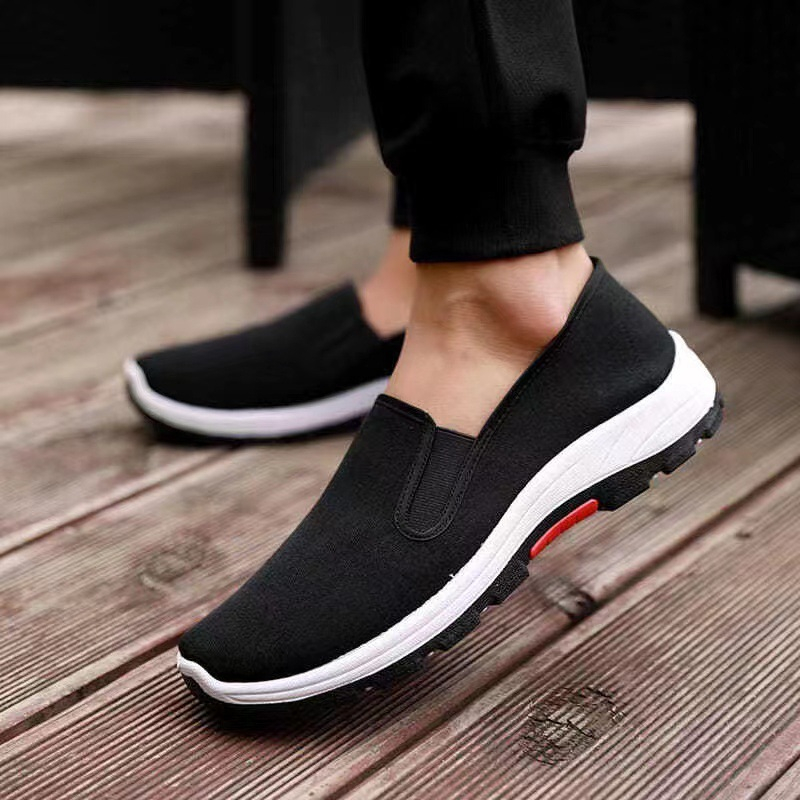 New Men's Shoes Old Beijing Cloth Shoes Lightweight Comfortable Work Shoes Driving Shoes Men's Sports Shoes Large Size 44