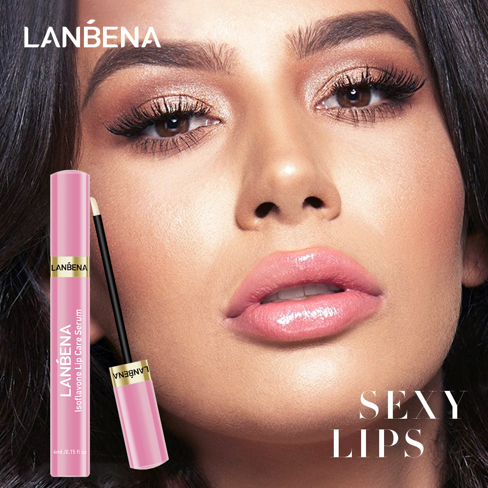 LANBENA LB4142 Lip Care Serum Repairing Lip Plumper Reduce Fine Lines Lip Mask Moisturizing Increase Lip Elasticity Resist Aging