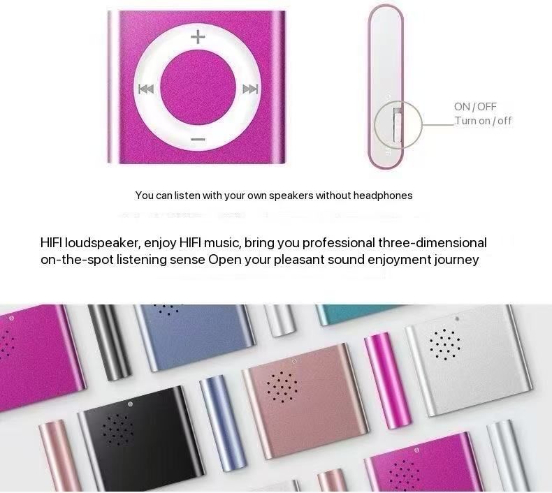 Mini portable MP3 player for students to listen to music, high school English listening exercise, small MP3