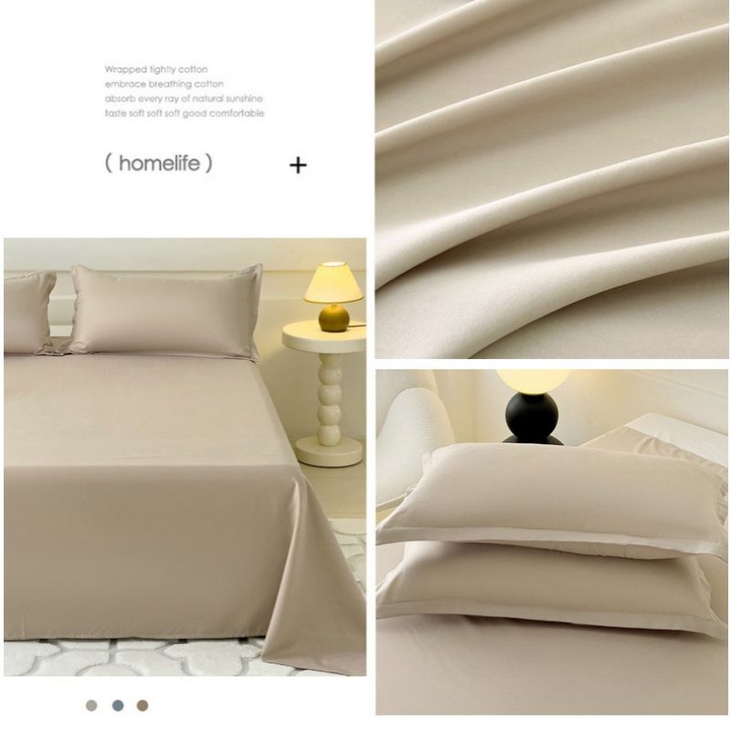 120*230cm ,150*230cm,180*230cm,220*230cm,230*250cm,Bed Sheet pillowcase Aloe vera cotton, washed cotton, bed sheets, plain brushed wool CRRSHOP 48*74cm pillow case free shipping