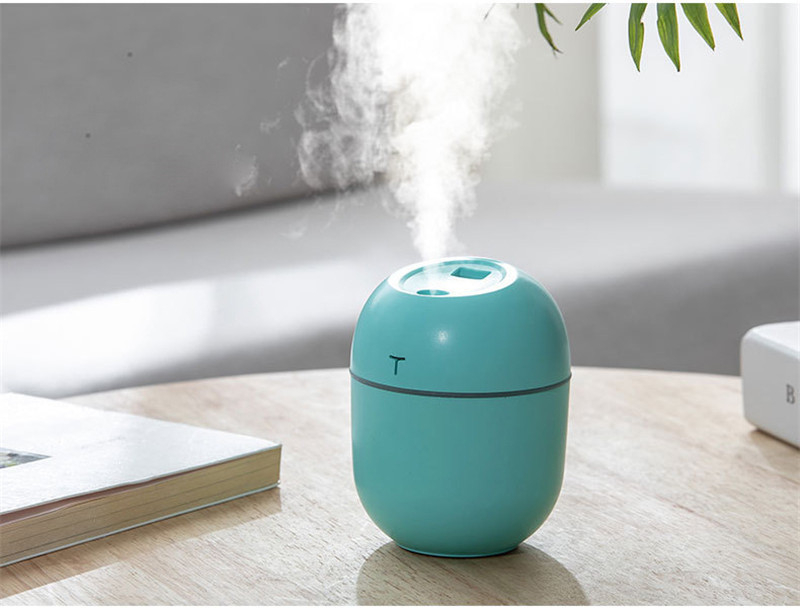 New 220ML Mini Ultrasonic Air Humidifier Aroma Essential Oil Diffuser for Home Car USB Fogger Mist Maker With LED Night Lamp