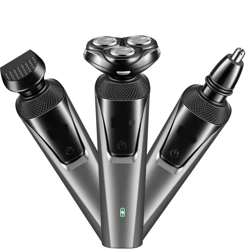 8806 dual-color optional stand-alone three-in-one shaver USB rechargeable shaving razorGrey multifunction