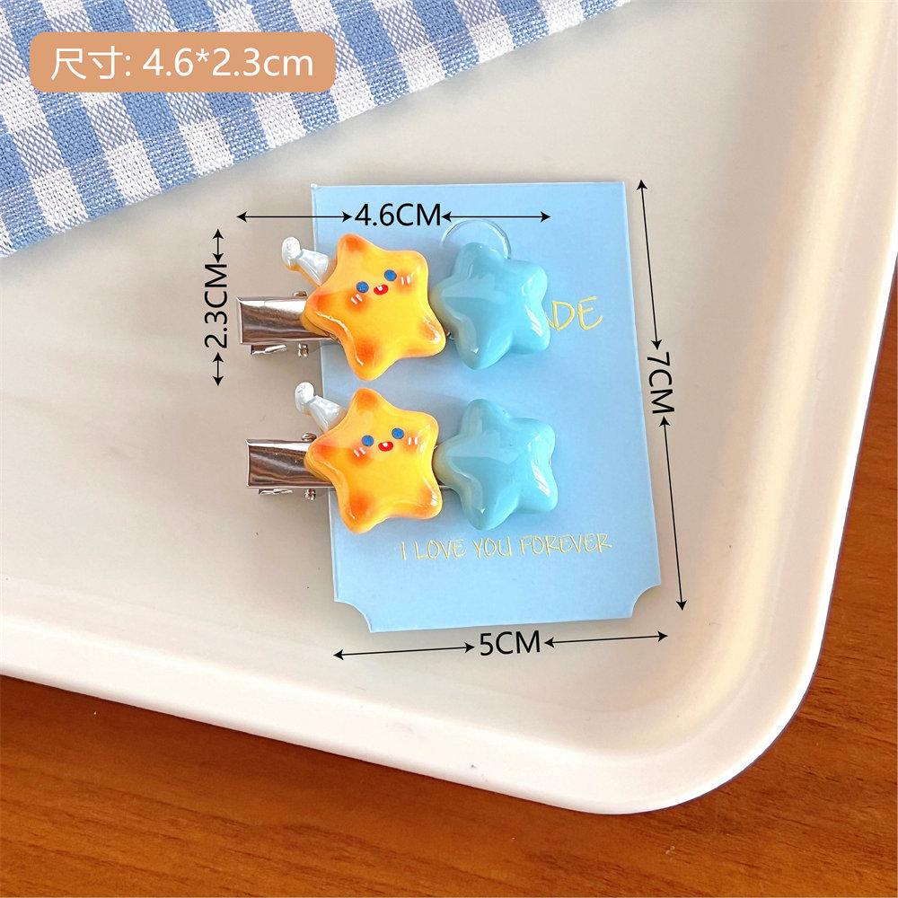 FJ1259 Women Cute Cartoon Star Bear Puppy Hairpin Hair Accessories