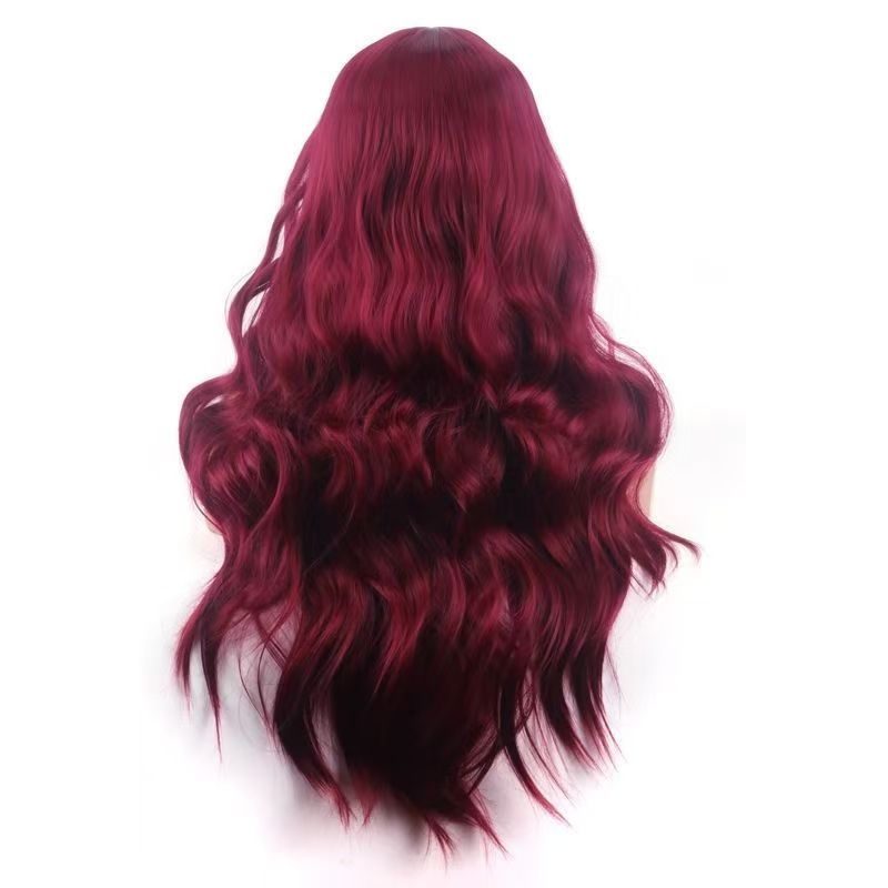 Wig European and American wigs for women long wavy curly hair wigs for women hair wigs high temperature silk chemical fiber headpiece