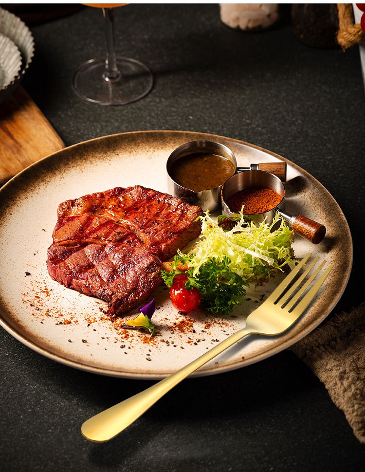 Stainless steel knife, fork and spoon 1010 tableware set hotel restaurant steak knife dessert spoon 24 pieces gift box
